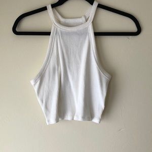 HIGH NECK CROP TOP